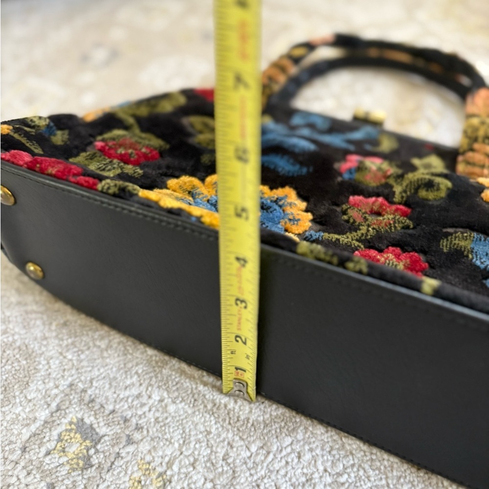 Vintage Large JR Florida Handbag Purse Carpet Bag Tapestry Floral Handbag - Picture 13 of 13